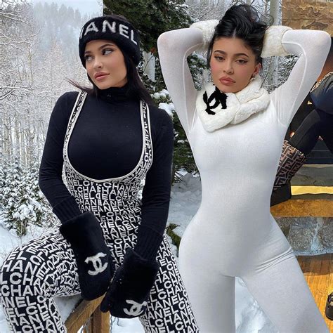 chanel ski suit kylie jenner|kylie jenner high fashion.